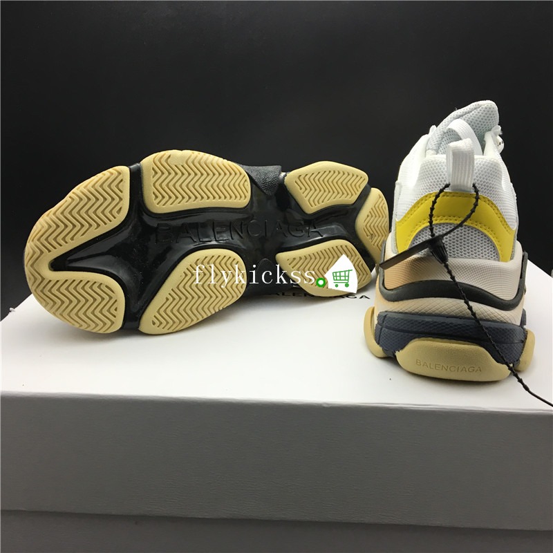 Balenciaga Triple S Fall Winter Sneaker Yellow White Black